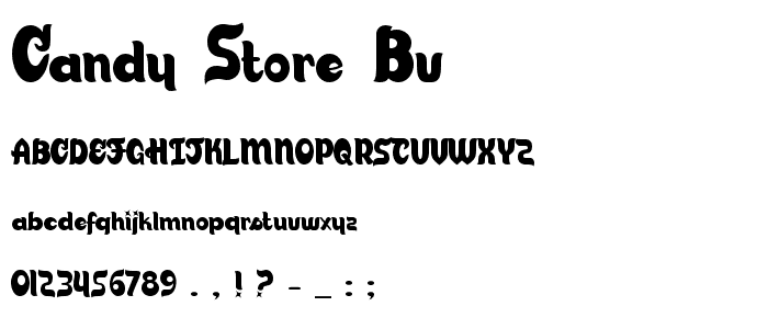 Candy Store BV font